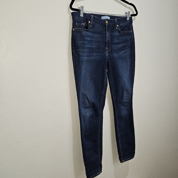 7FAM Jeans Stretch Denim The Skinny Women's Size 31 *Flaw* 7 For All Mankind - Picture 4 of 14